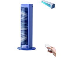 Torenventilator met Afstandsbediening - Stille Links-rechts zwaaiende Staande Ventilator - Slanke…
