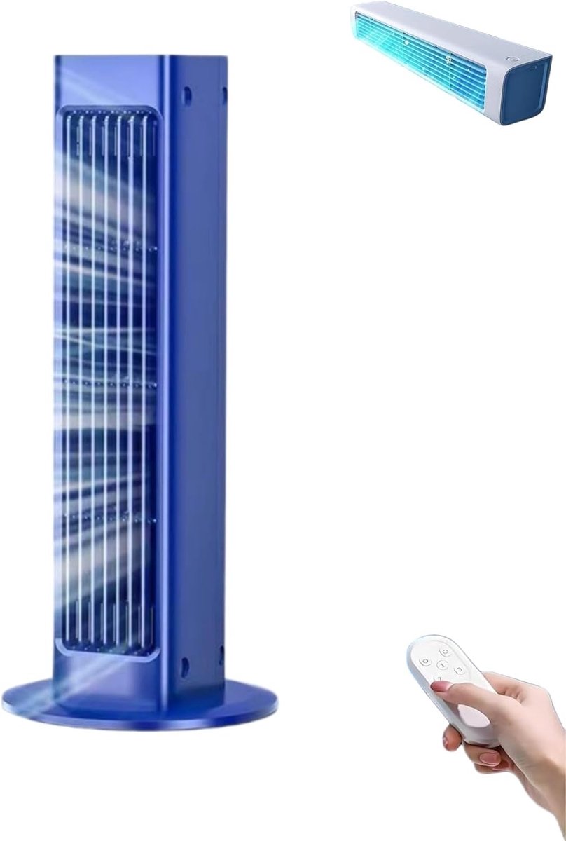 Torenventilator met Afstandsbediening - Stille Links-rechts zwaaiende Staande Ventilator - Slanke Verticale Vloerventilator met Wandmontage Accessoire voor Slaapkamer Woonkamer Kantoor Zomer Luchtcirculatie