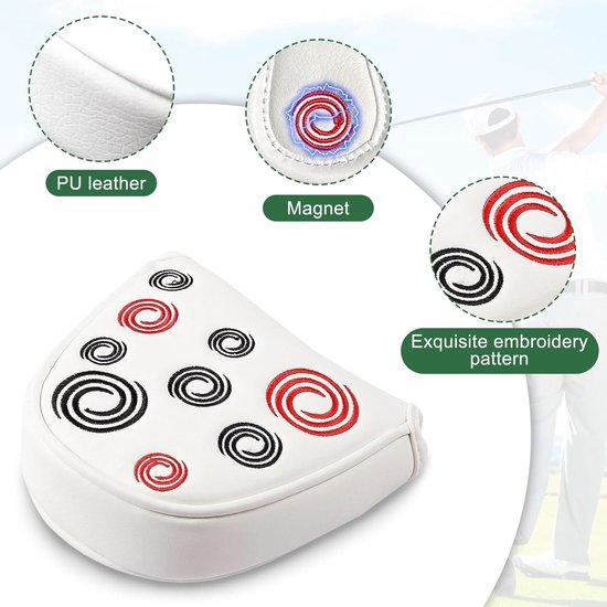 Magnetische Golf Putter Headcover voor Mallet Putters van Merkloos — afbeelding 5