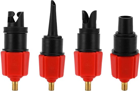 Opblaasadapter Set - Ventiel Adapter - Lucht Opblazen - 4 Verschillende Sproeiers - 163 x 92 cm - Rood — afbeelding 5