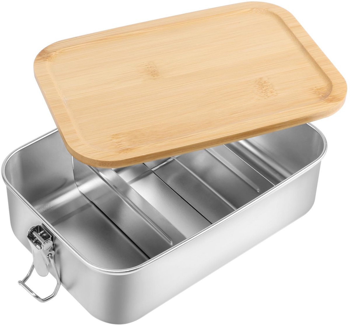 Broodtrommel, 1400 ml, lunchbox met vakken, lekvrij, snackbox, vershouddoos, milieuvriendelijk, gepersonaliseerde broodtrommels, maalvoorbereiding voor kinderen, volwassenen