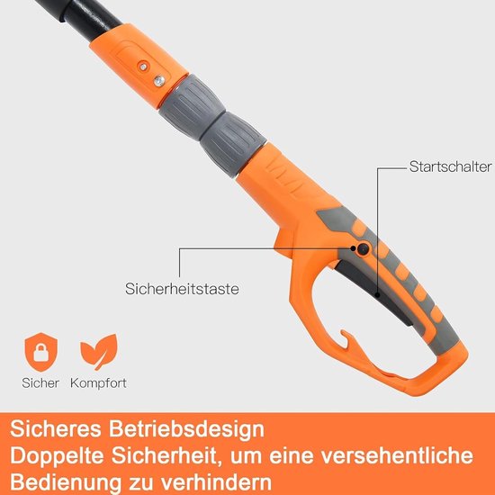 Elektrische Hoogsnoeier met Verlengsteel - 286 cm Uitschuifbaar - 750W Kettingzaag voor Snoeiwerk van Merkloos	 — afbeelding 5