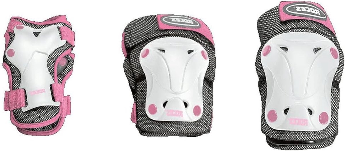 Beschermingsset Kinderen - Valbescherming Set - Sportieve Activiteiten - Ademend Mesh Materiaal - 3 Delig - Roze