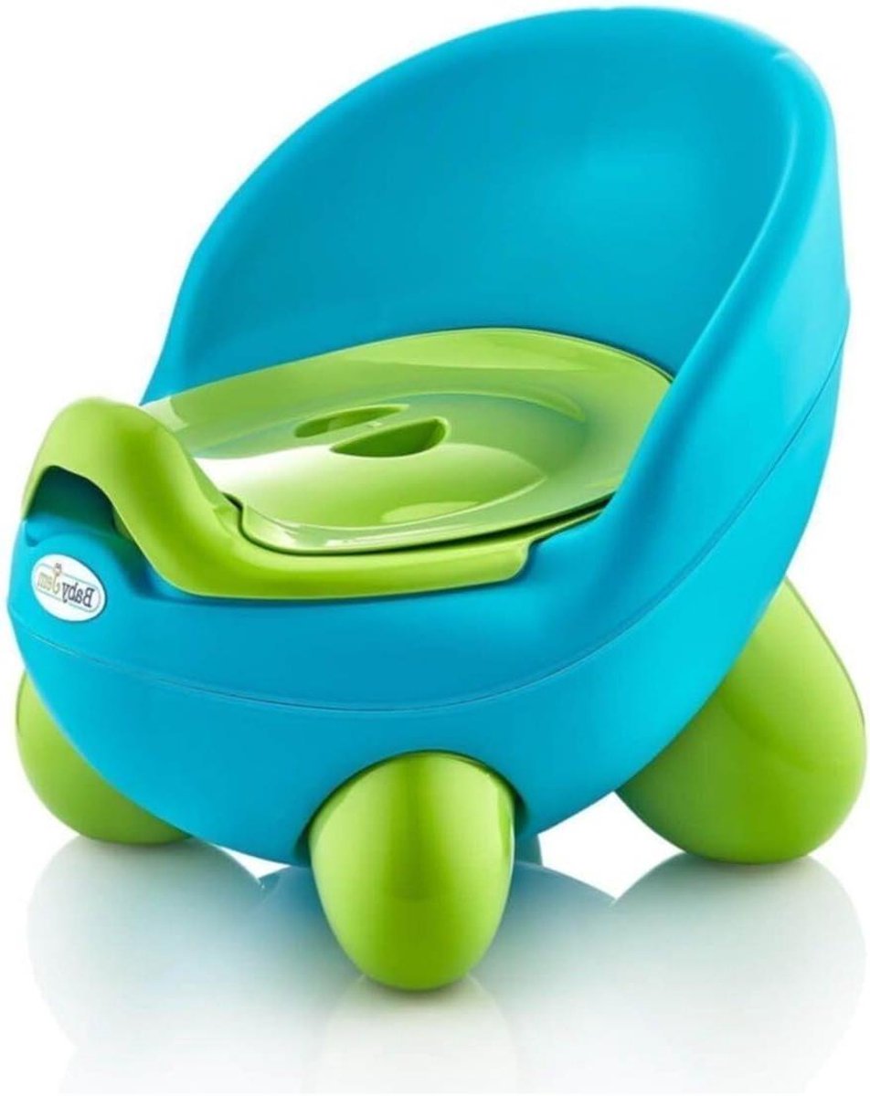 Potty Toiletbril - Kindertoilet - Zindelijkheidstraining - Ergonomisch ontwerp - 25 cm - Blauw en groen