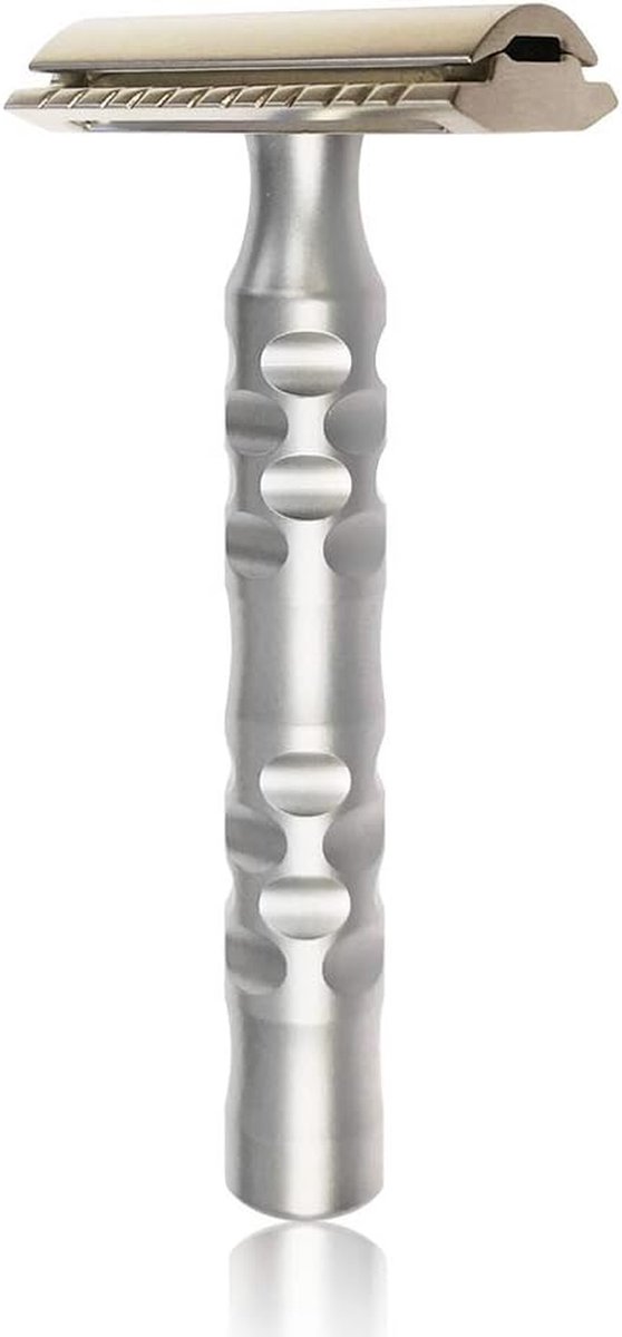 Veiligheidsscheermes - Klassiek Scheermes - Glad Scheren - Gesloten Bescherming - 10 x 4 x 4 cm - Zilverkleurig