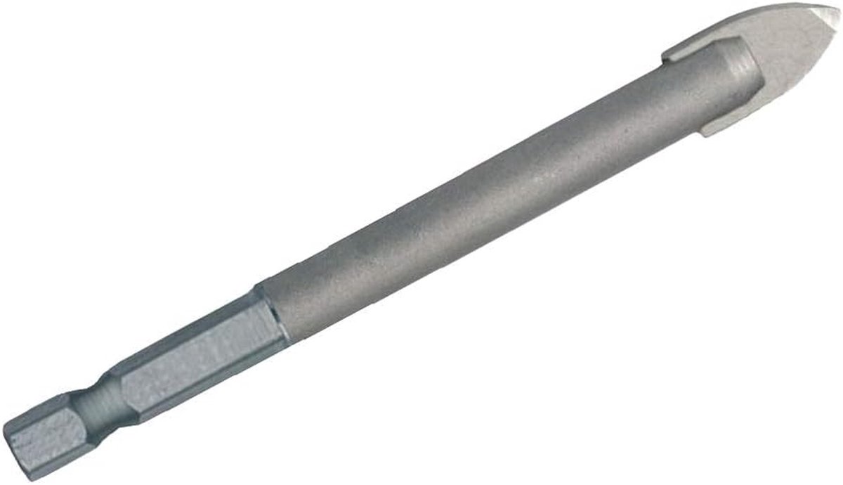 Glasboor - Tegelboor - Precisieboren - Zeskantschacht - 6 x 75 mm - Zilver