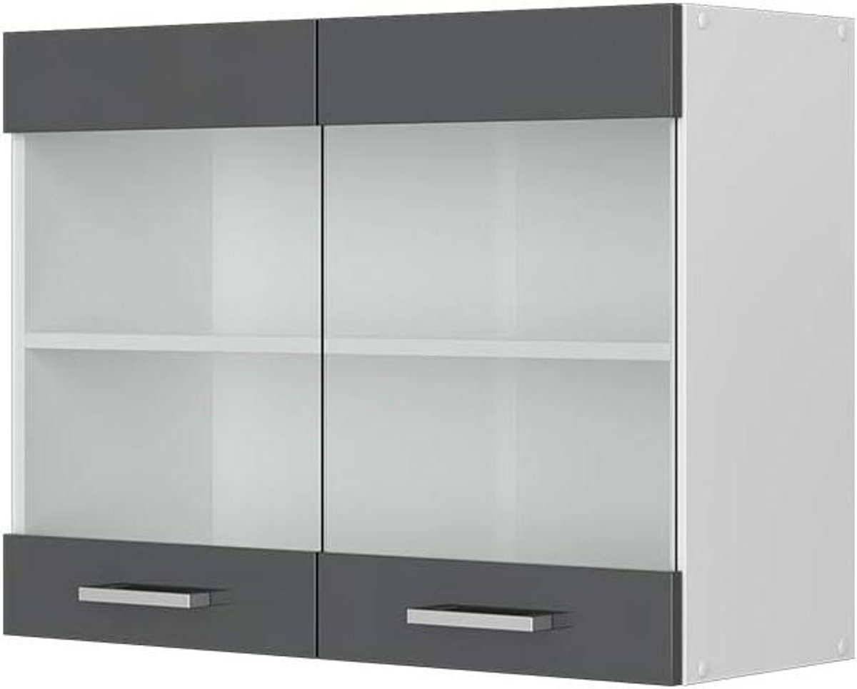 Keukenkast Wandunit - Opbergkast Keuken - Keuken Organiseren - Modulair Ontwerp - 80 cm Br