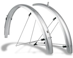 Spatbordset Fiets Zilver 27,5" - 29" – Spatbescherming Fietsen alle Weersomstandigheden