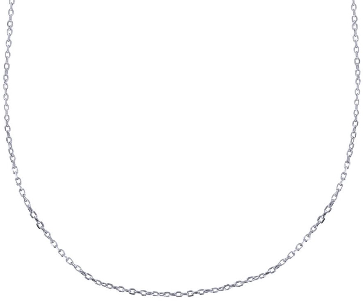 Kippenje Bijoux Zilveren Sieraden Ketting Sterling Zilver 925/1000 Schakelketting, Gebogen, 1,8 mm