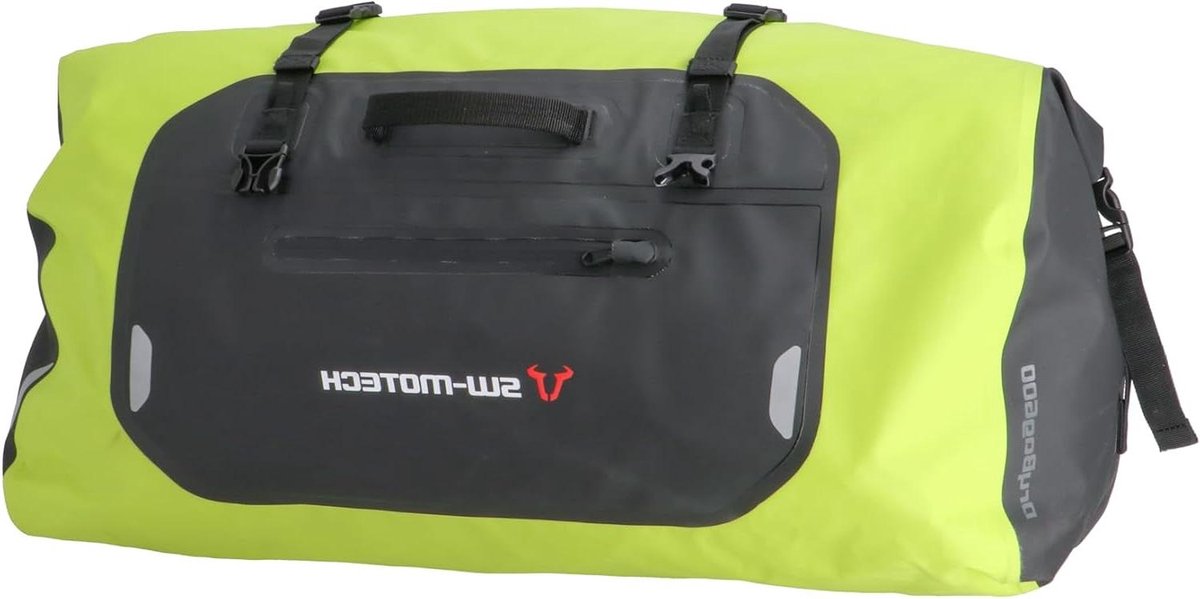 Motorfiets Achertas - Bagagetas - Motorbagage Vervoer - Volledig Waterdicht - 60 Liter - Geel Zwart