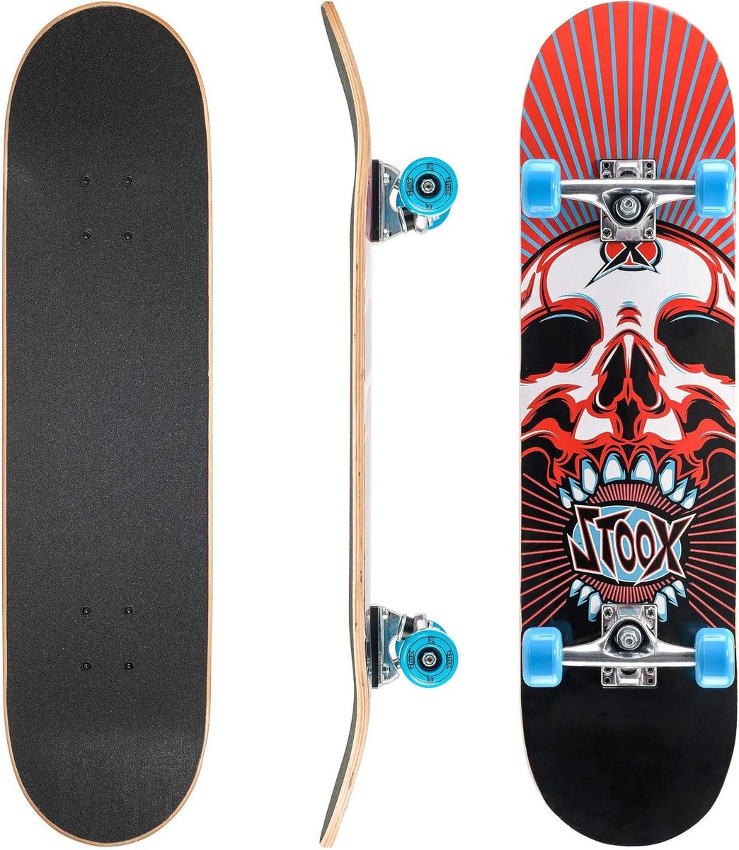 Compleet Skateboard Beginnersboard Trick Leren 9-laags Esdoorn Dek 31 Inch
