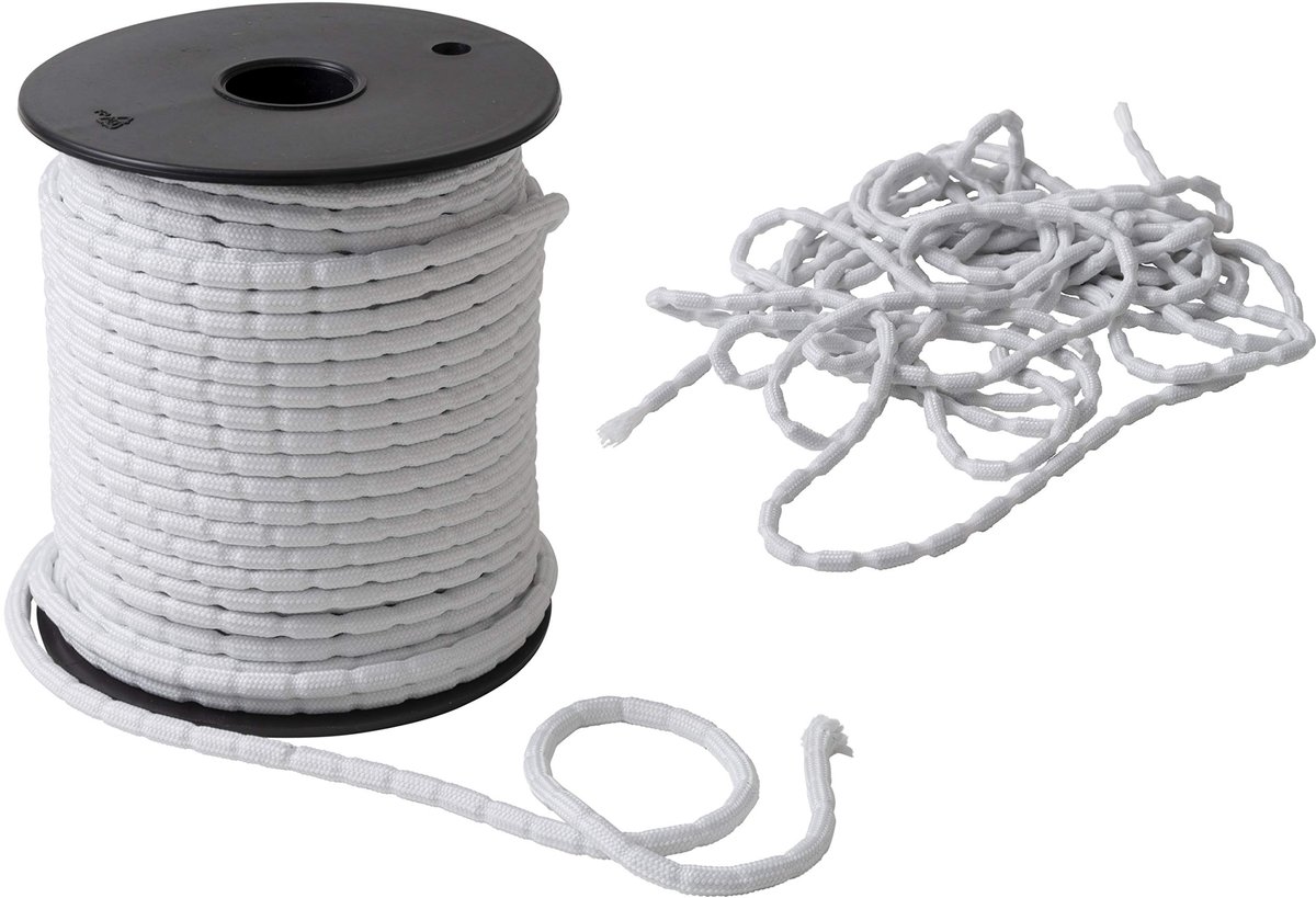 Loodveter Gordijnen - Gordijnband - Gordijnen Verzwaren - Duurzaam Polyester - 5 meter - Wit