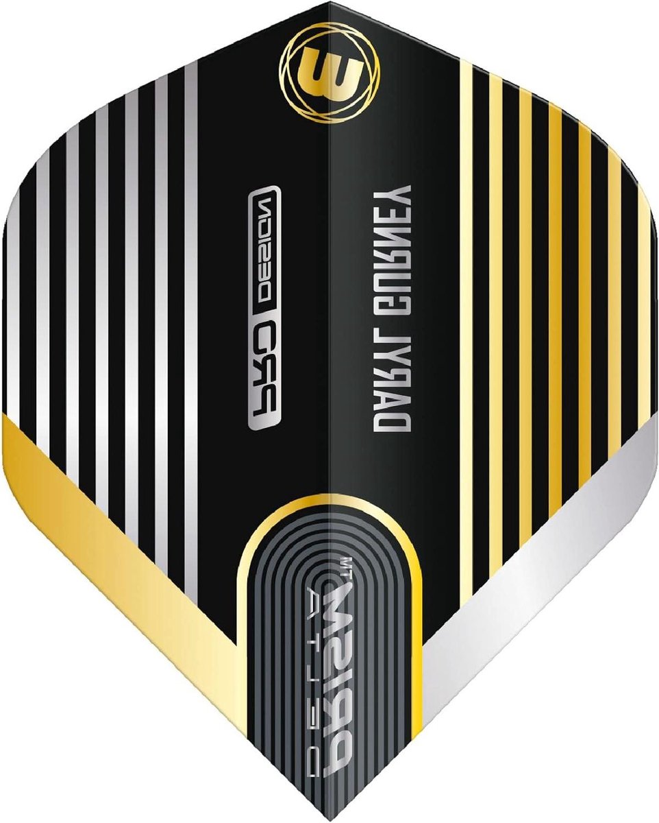 Dartvluchten - Vliegjes - Precisie Darts - 100 micron dik - 3 stuks - Zwart goud