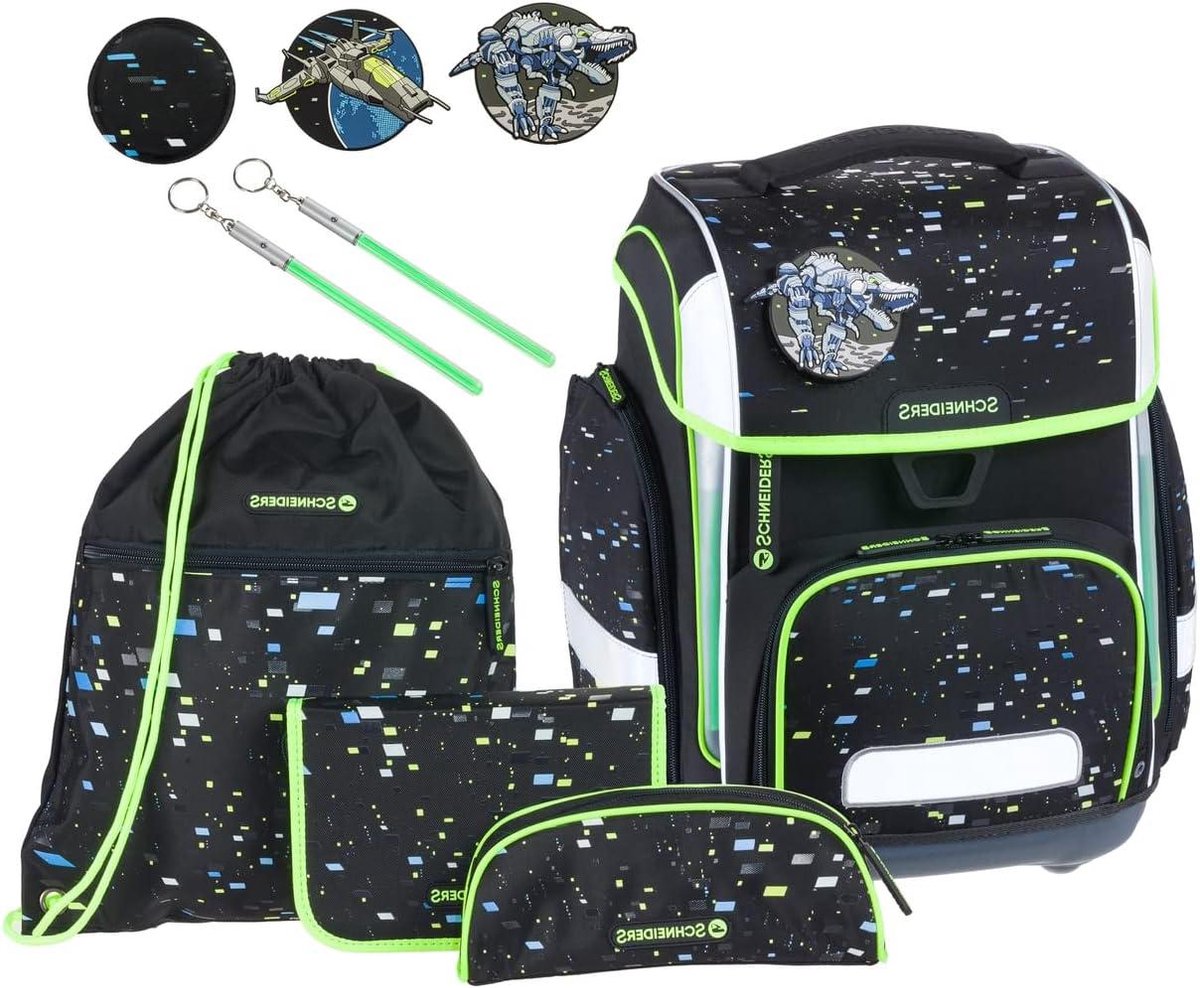 Complete Schoolset - Rugzak Set - School Benodigdheden - Ergonomisch Draagsysteem - 21 Liter - Zwart