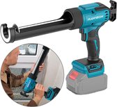 18V Elektrisch Kitpistool ZONDER Accu en Oplader | Draadloze accu‑kitspuit voor siliconen en voegmiddel, inclusief bevestigingsclip voor doe‑het‑zelf en renovatieklussen