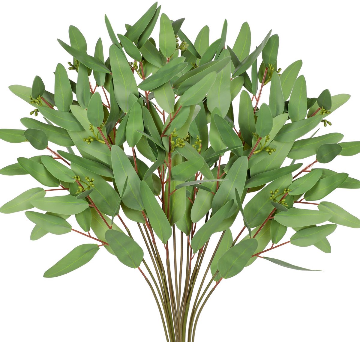 6 stuks kunsttakken, lang, 80 cm, decoratieve takken en takken, decoratieve kunsttakken zoals echt groen, eucalyptus, takken, kunstbloemen, bruiloft, decoratie, tafel, decoratie, keuken,