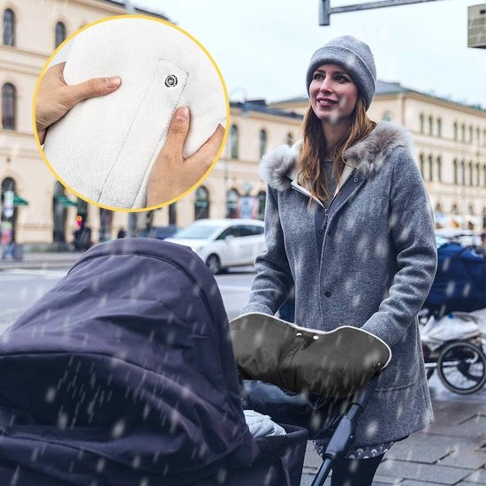 Universele Handwarmer voor Kinderwagen en Buggy - Waterdicht en Warm van Merkloos — afbeelding 2