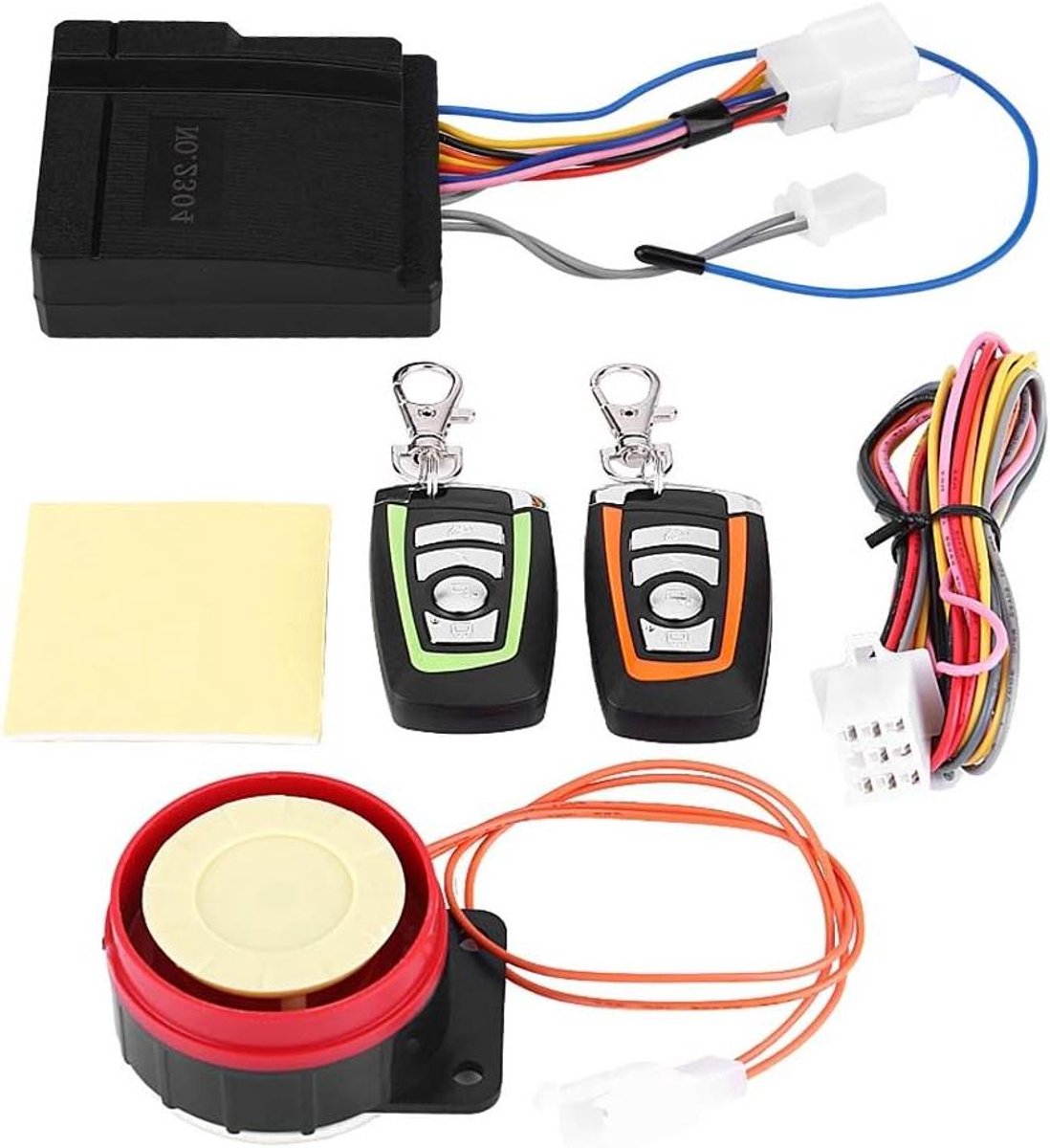 Motor alarmsysteem - Diefstalbeveiliging - Motor beveiligen - Vijf gevoeligheidsniveaus - 125 Decibel - Zwart