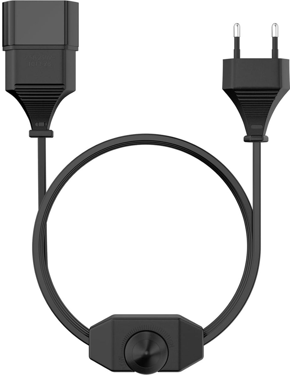 LED dimmer met schakelaar - 2 m kabel - voor dimbare LED lampen - stille dimfunctie - ShopVlot