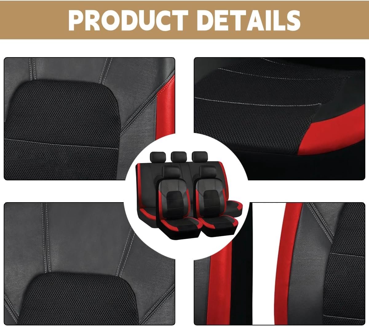 Autostoelhoezen set van 9 - ademend en waterproof - universeel voor SUV - beschermt tegen slijtage - ShopVlot
