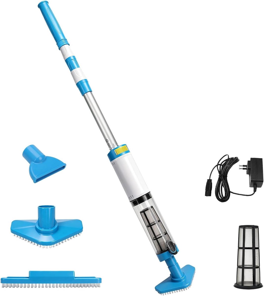 Draadloze zwembadstofzuiger met 1600 mAh batterij - 3 hoofden - Max. 65 mm - ShopVlot