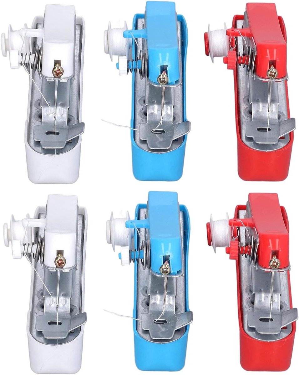 Handnaaimachine Set - Draagbare Naaimachine Mini Naaimachine - Snelle Reparaties - Verstelbare Steeklengte - 6 Stuks - Niet gespecificeerd