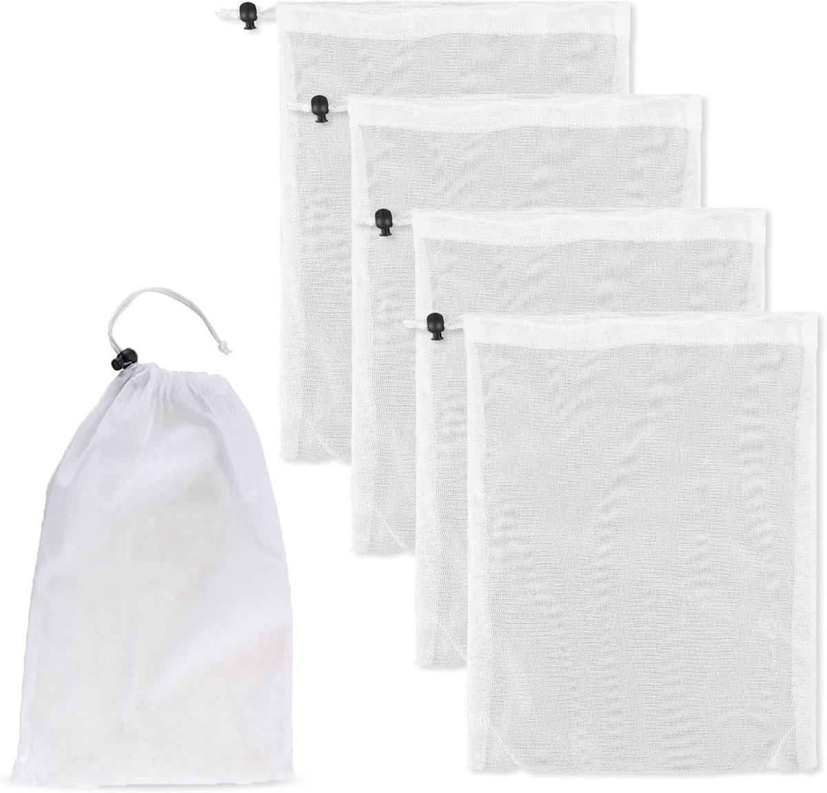 Vervangende stofzakken voor zwembadstofzuiger - 4 stuks - perfect voor bladeren en vuil - ShopVlot