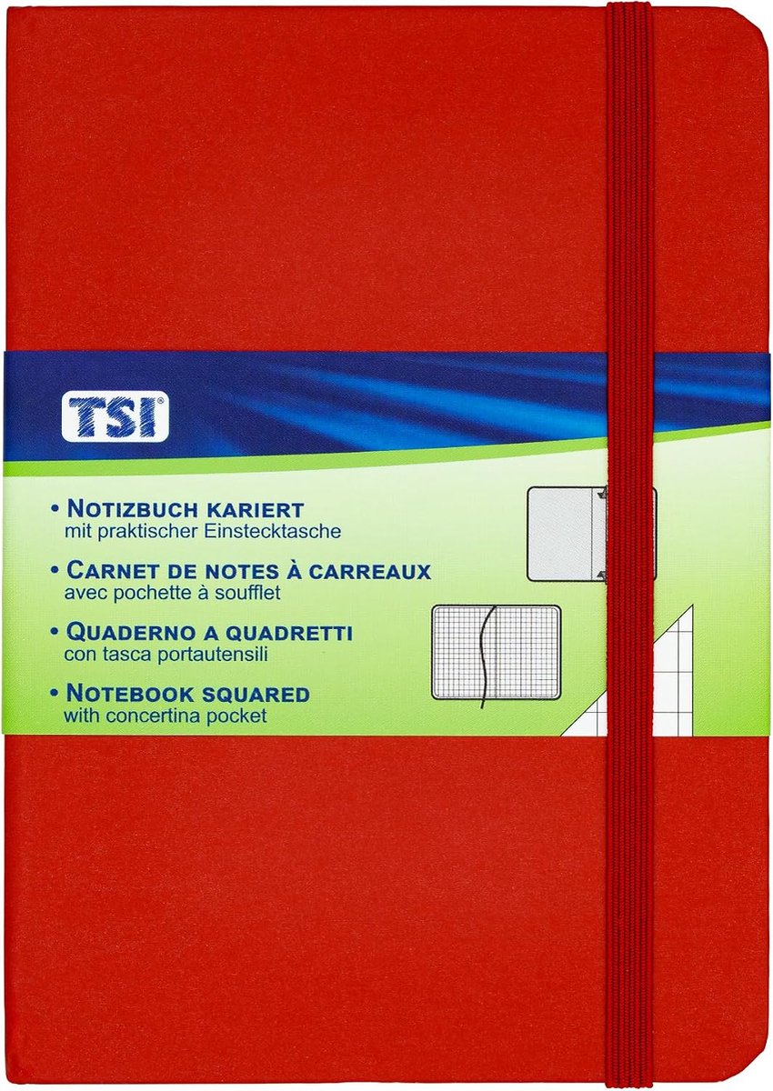 Notebook A6 - hardcover - rood - ideaal voor notities - ShopVlot