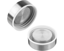 Stainless Steel Cup Lid - Vervangdeksel voor LOOFORE Glasfles - Perfecte pasvorm - Duurzaam en herbruikbaar - ShopVlot
