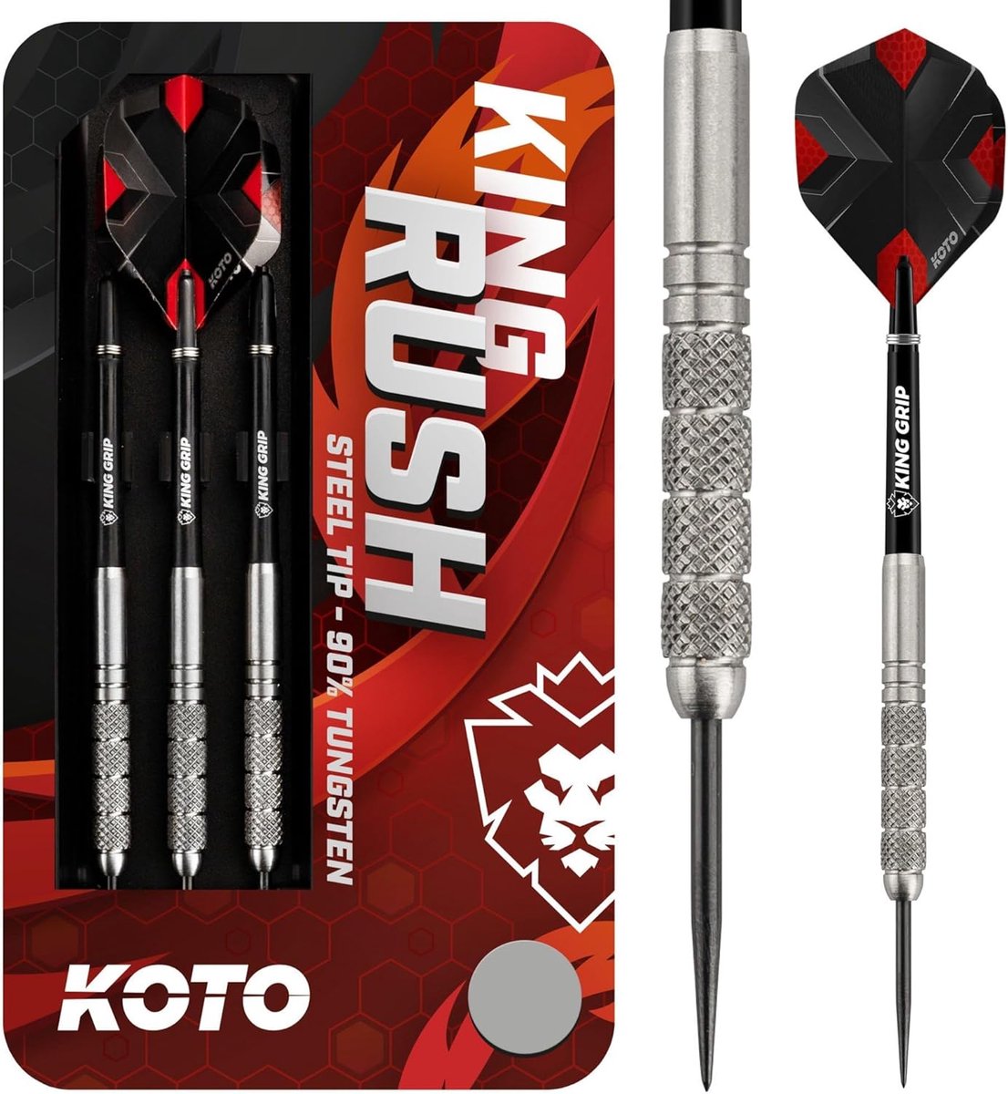 Darts set 26g - 90% tungsten - stevige ring grip - optimale controle - ShopVlot