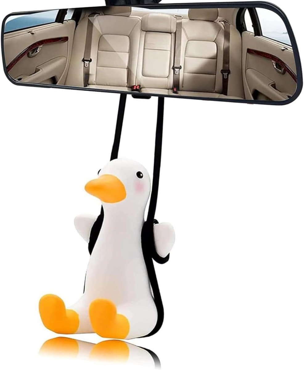Auto ornamenten schattige eend - swingend ontwerp - hangende auto decoratie - persoonlijke touch voor interieur - ShopVlot