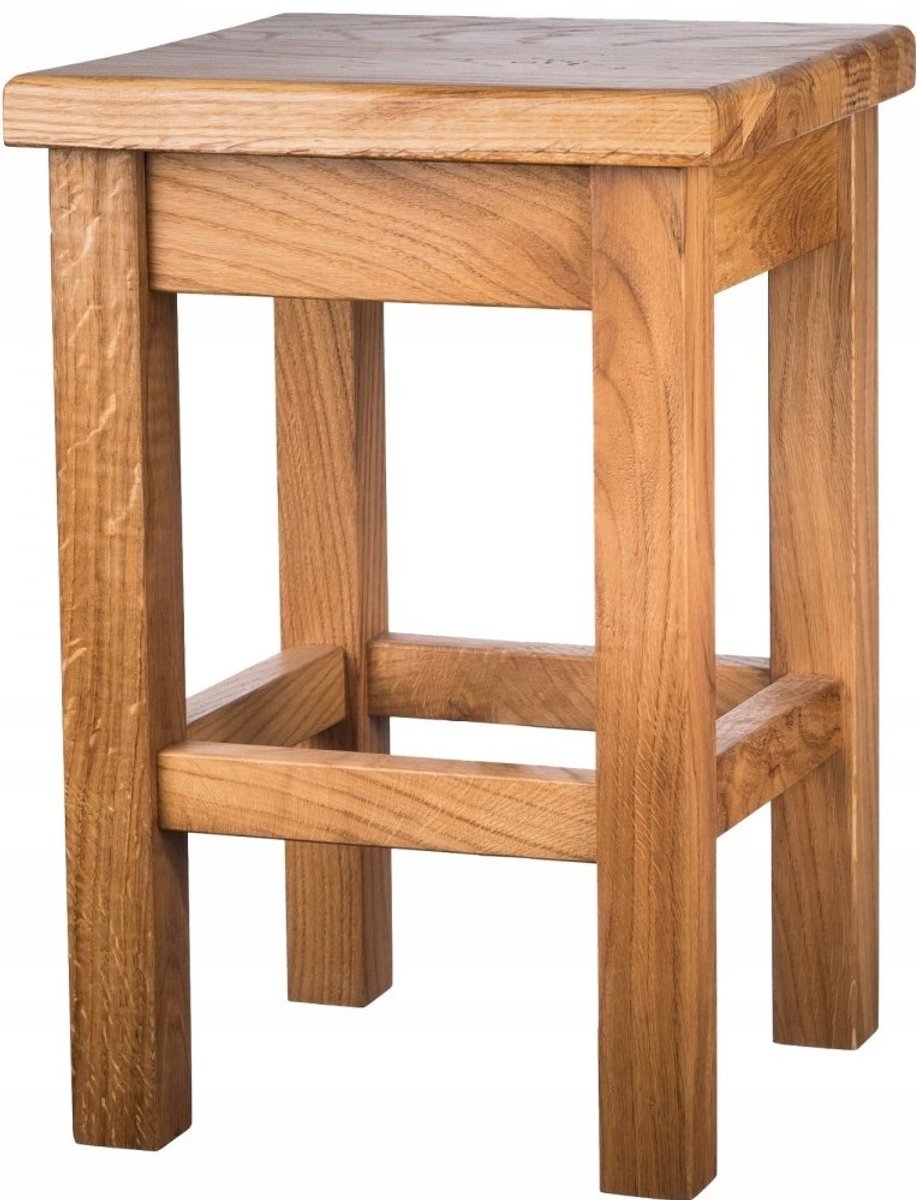 Massieve Eiken Houten Keukenkruk - 45cm Hoog, Klaar voor Gebruik