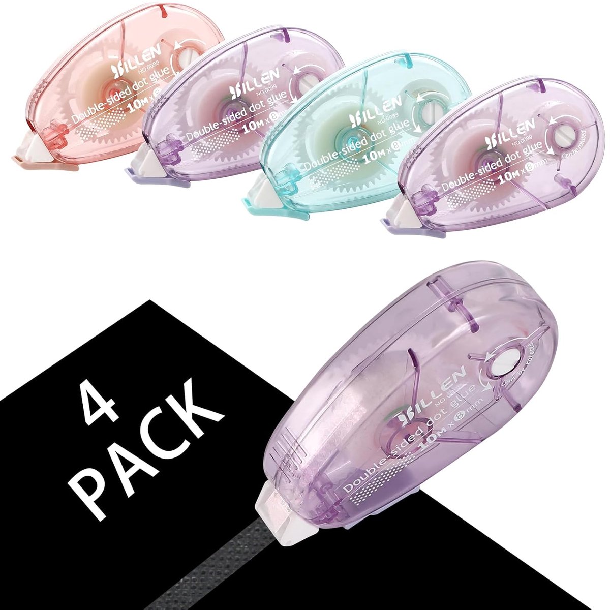 Dubbelzijdige tape 10 m x 8 mm - Transparante permanente lijm - Ideaal voor fotoalbums en knutselen - ShopVlot