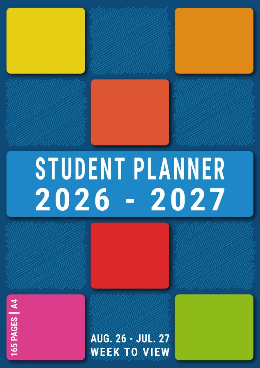 Student Planner A4 2026-2027 - Schoolagenda voor middelbare school - Tijdschema voor KS3 en KS4 - ShopVlot
