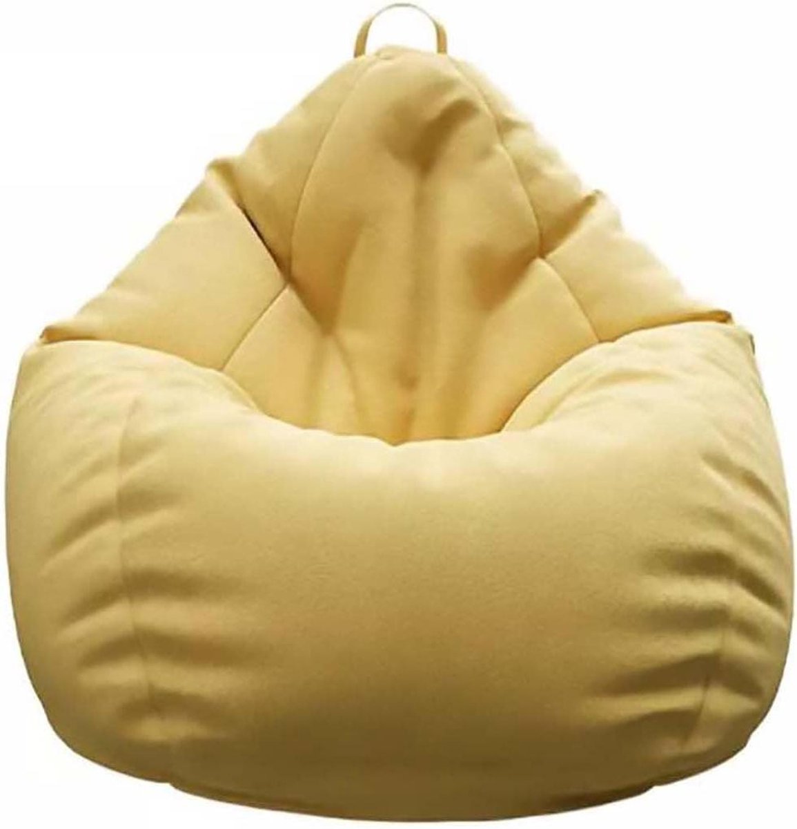 Zitzak Stoel - Luie Bank Fauteuil - Ontspannen Zitten - Afneembare Hoes - 90 x 100 cm - Geel