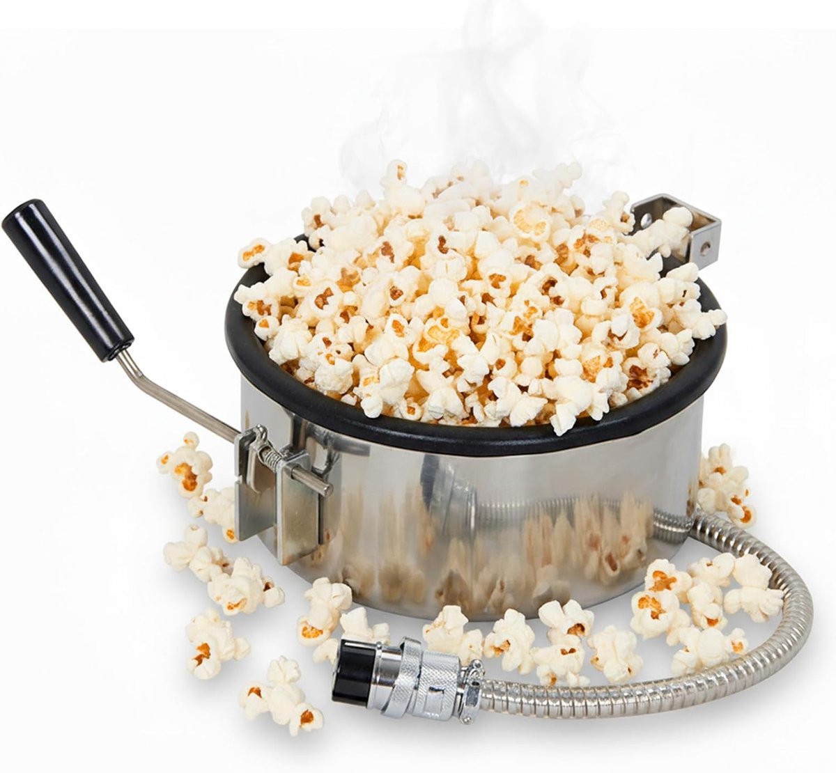 Popcornmachine accessoires 15 mm - 3 gaten popcornpot - anti-aanbaklaag - gemakkelijk te reinigen - ShopVlot