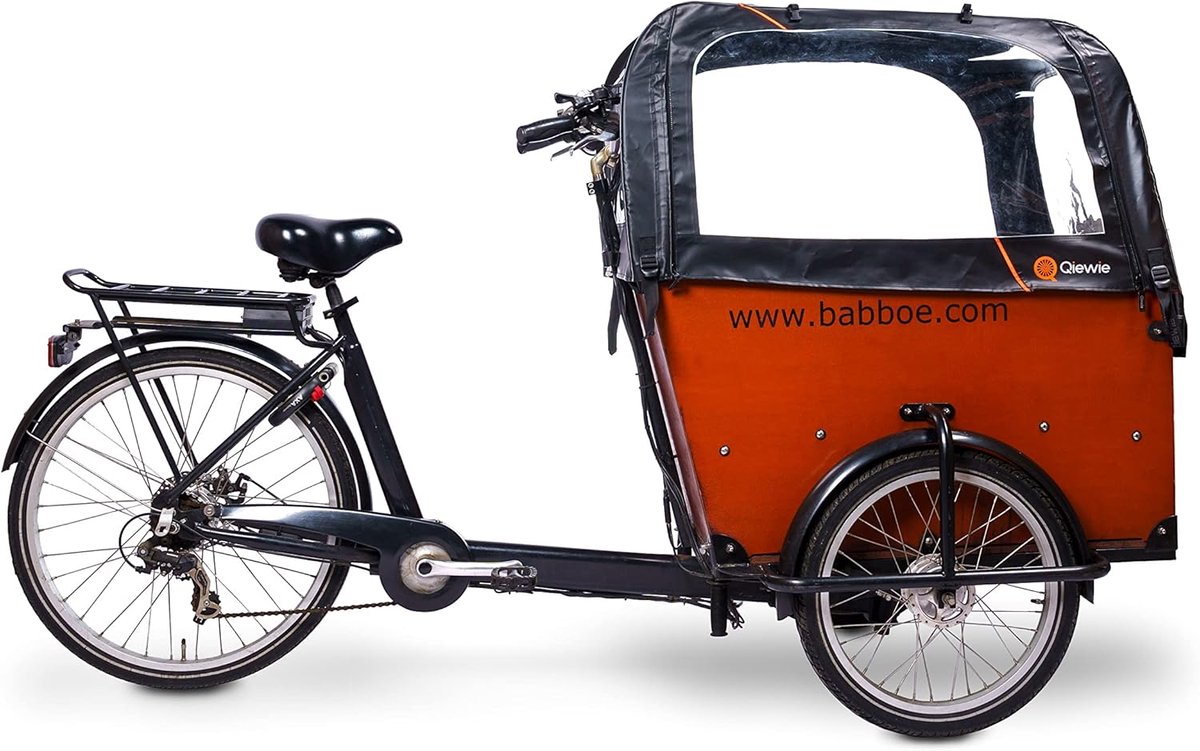 Regen Tent Babboe Big - Zwart - Geschikt voor Babboe Big - Ideaal voor natte dagen - SnelShoppen