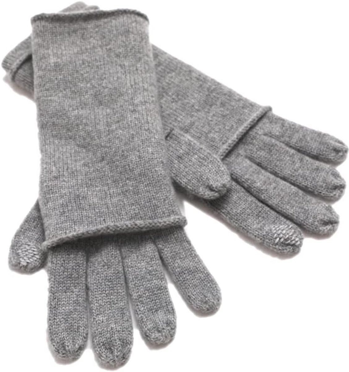 dames 2-delige kasjmier Cashmere set touchscreen polswarmers Stuple en handschoenen