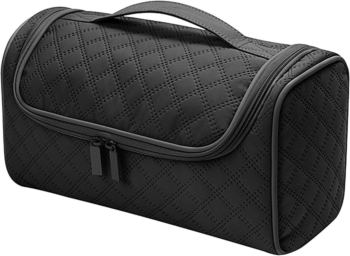 Reishoes Bag - Haardroger Tas - Reizen Organiseren - Met Haak - 33.2 x 21.8 x 13.1 cm - Zwart
