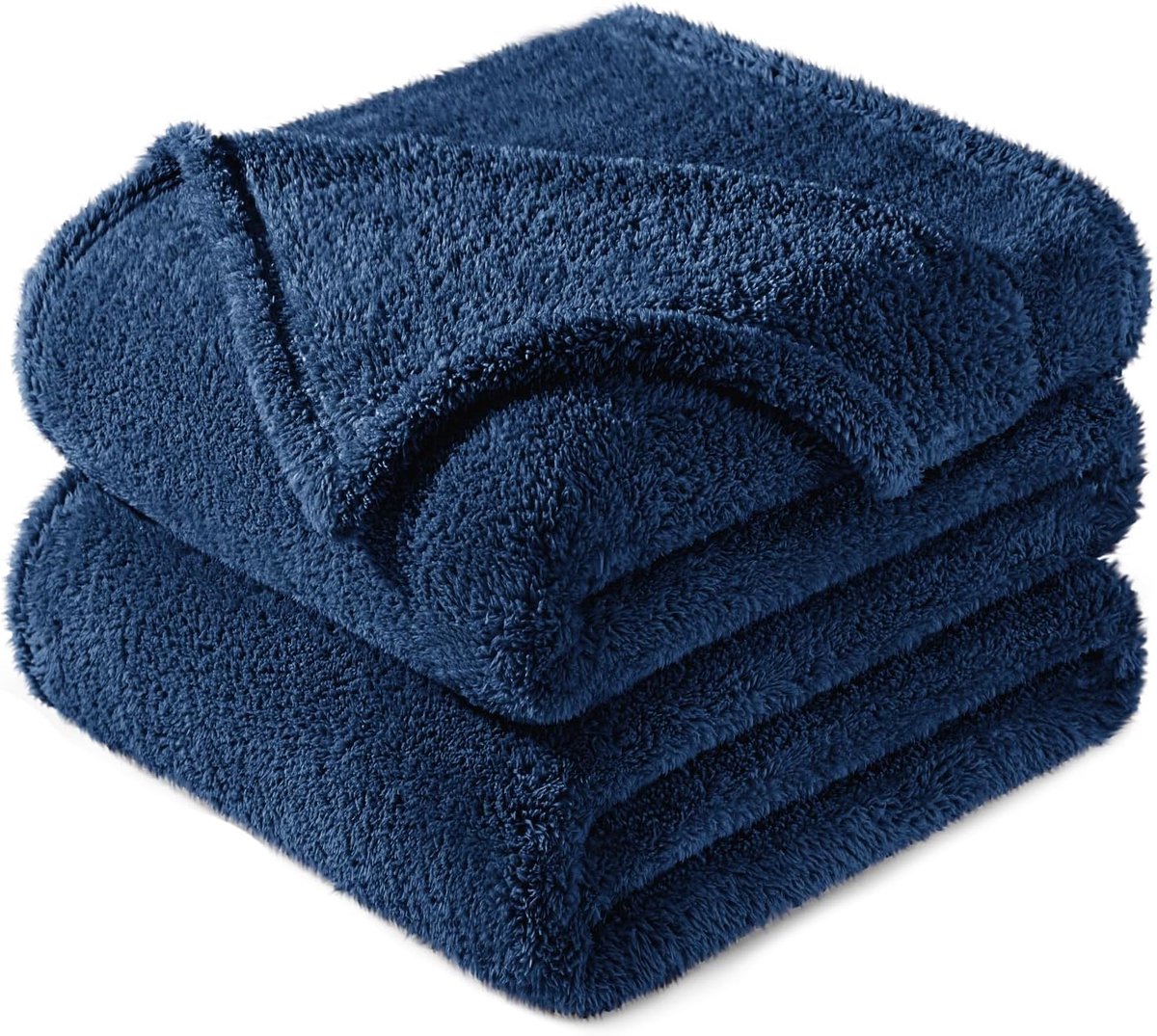 Mezcla Deken, Fleece Dekentje, van Zachte Fluwelen Stof, Zacht en Warm voor Bank of Bed, Alle Seizoenen, 220x240 cm, Marineblauw | Sprei, bank, reizen, fleece, wollig, zacht, licht, polyester, machinewasbaar, comfortabel in alle seizoenen