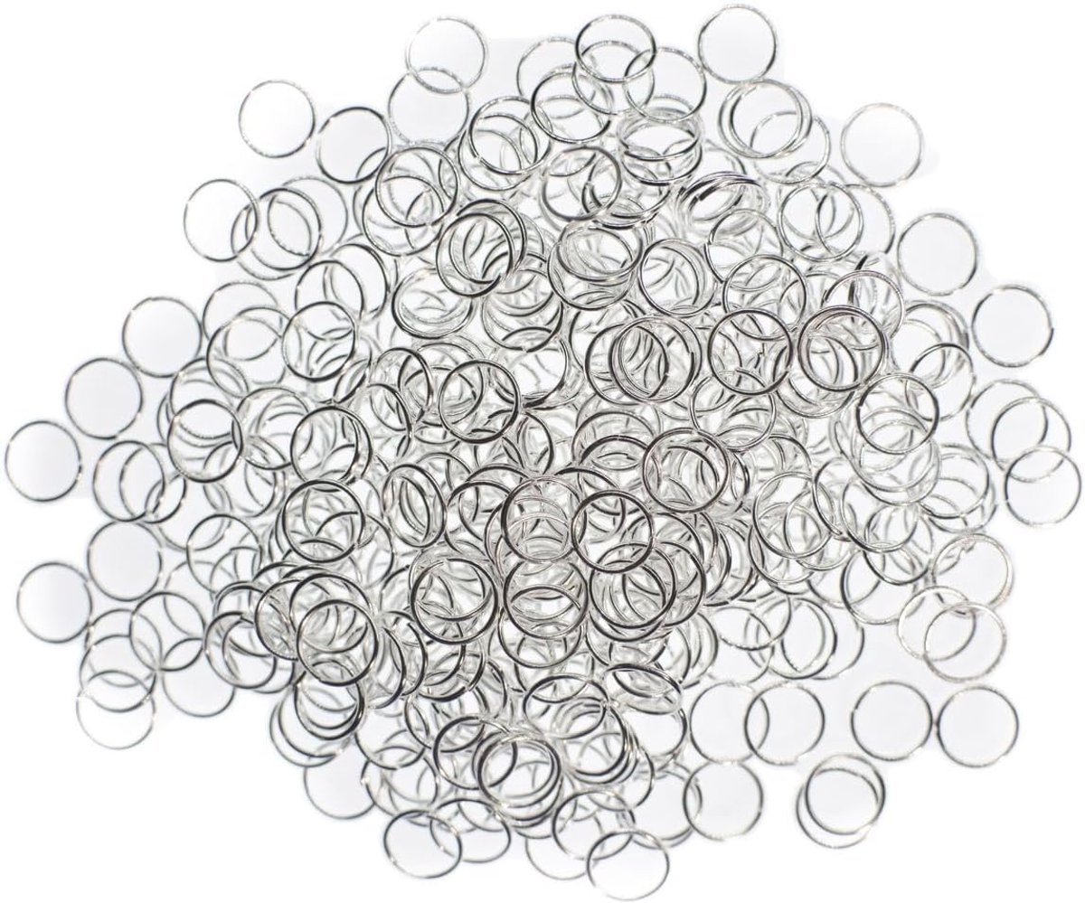 400 x buigringen jumprings splitring verbindingsringen DIY verzilverd 8 mm