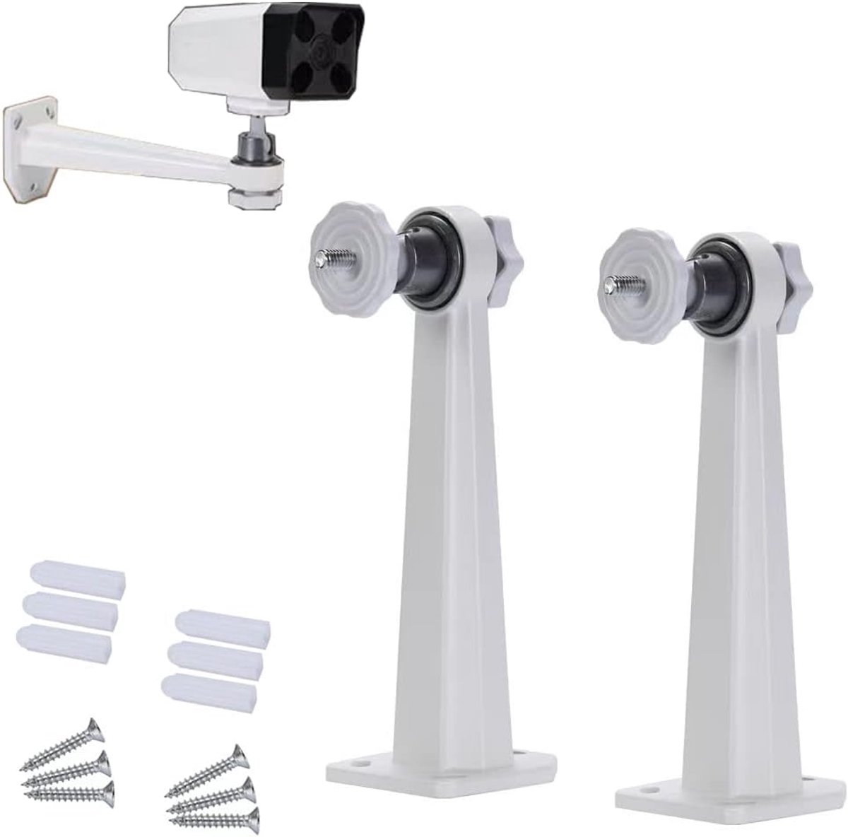 2-pack beveiligingscamera metalen muur-/plafondbeugel, binnen-/buitenbeugel Compatibel met Arlo, Arlo Pro 2 3, Arlo Ultra CCTV camera en compatibele camera met 1/4 schroefdraad (2)