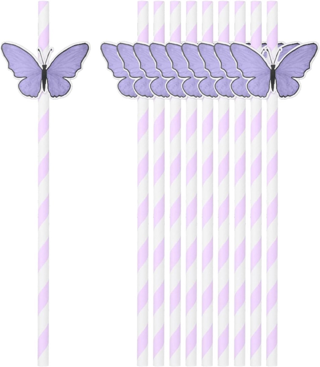 Rietjes, rietjes, taartdecoratie voor bruiloft, verjaardagsfeest, paars