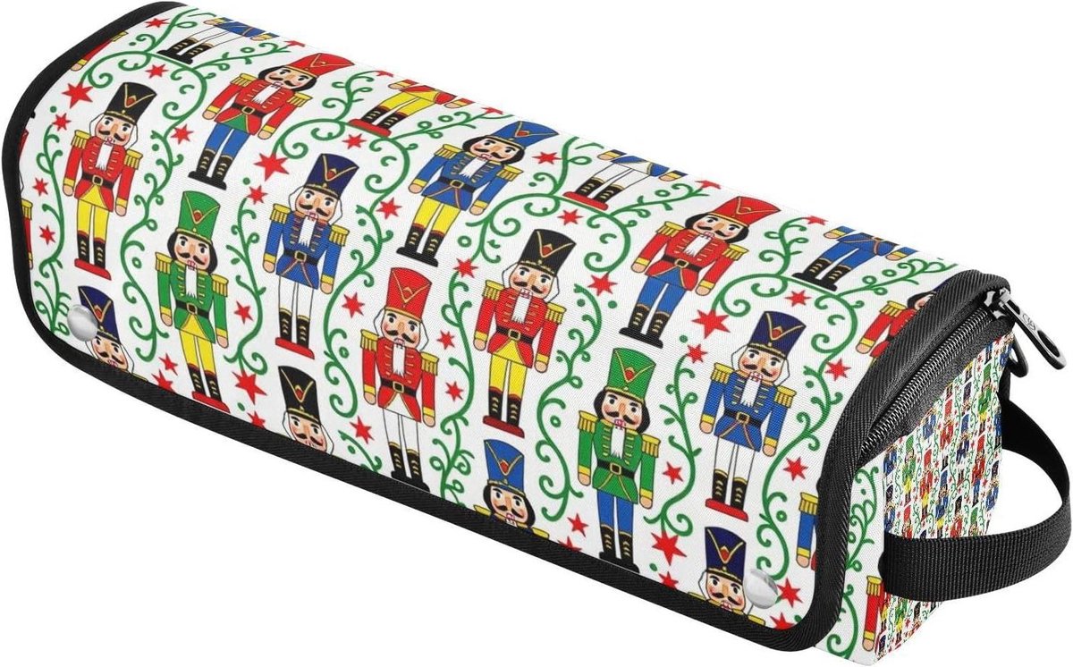 Haargereedschap Opbergtas - Reishouder Organizer - Stylingtools Meenemen - Inclusief Hittebestendige Mat - 37 cm - Zwart