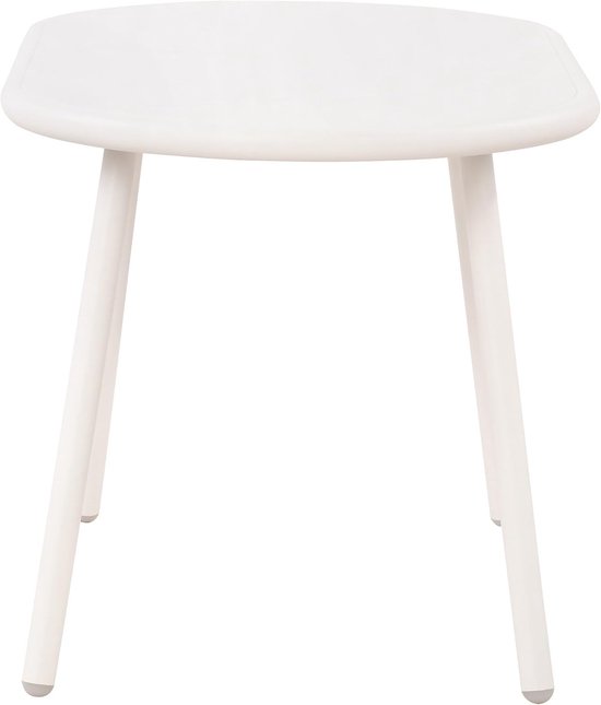 Velva Salontafel - Ovaal - Loungetafel - voor buiten en binnen - Weerbestendige en UV-bestendige tuintafel - Bijzettafel voor buiten -, Kleur:wit — afbeelding 3