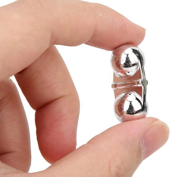 40 stks Meerval Rammelaars voor Vissen, Dubbele Rammelaar, Draagbare Abs Vissen Dubbele Vissen Rammelaar, Rammelaar Zee Vissen Attractor Bell Kralen Accessoire voor Lokken Vissen, 1,2 x 1,5 cm (zilver) — afbeelding 5