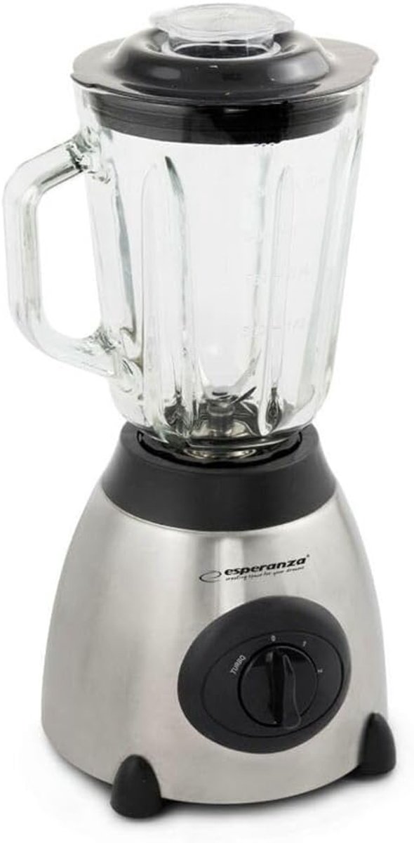 Blender 500 W - zwart, roestvrijstaal, transparant - ideaal voor smoothies - SnelShoppen