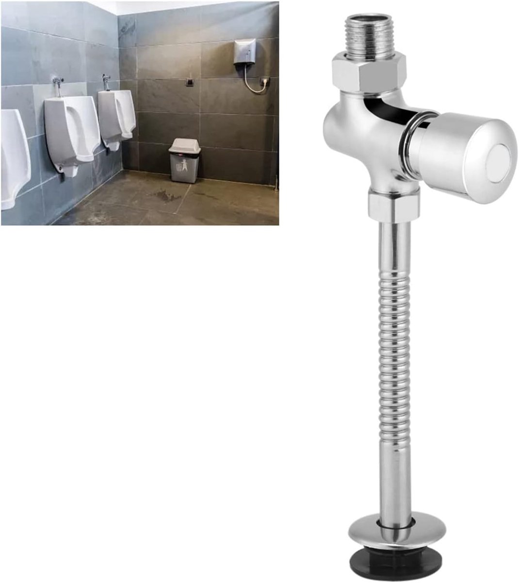 Wc Urinoir Spoelklep Type Knop Wandmontage Spoelklep Met Handmatige Vertraging Automatische Uitschakeling