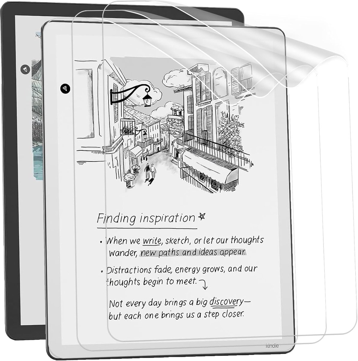 Schermbeschermer voor 11 inch Kindle Scribe - Past op Colorsoft 1e & 3e Gen (2025), anti-reflecterende premium PET-folie, mat volledige oppervlakte, 3 stuks