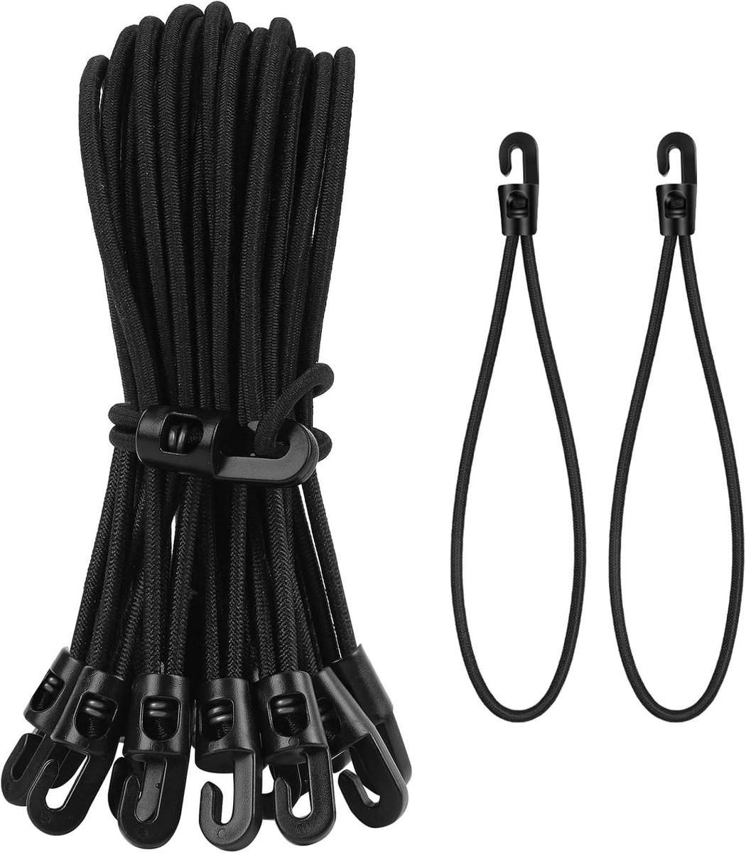 spanrubber met haken 20 stuks 20cm